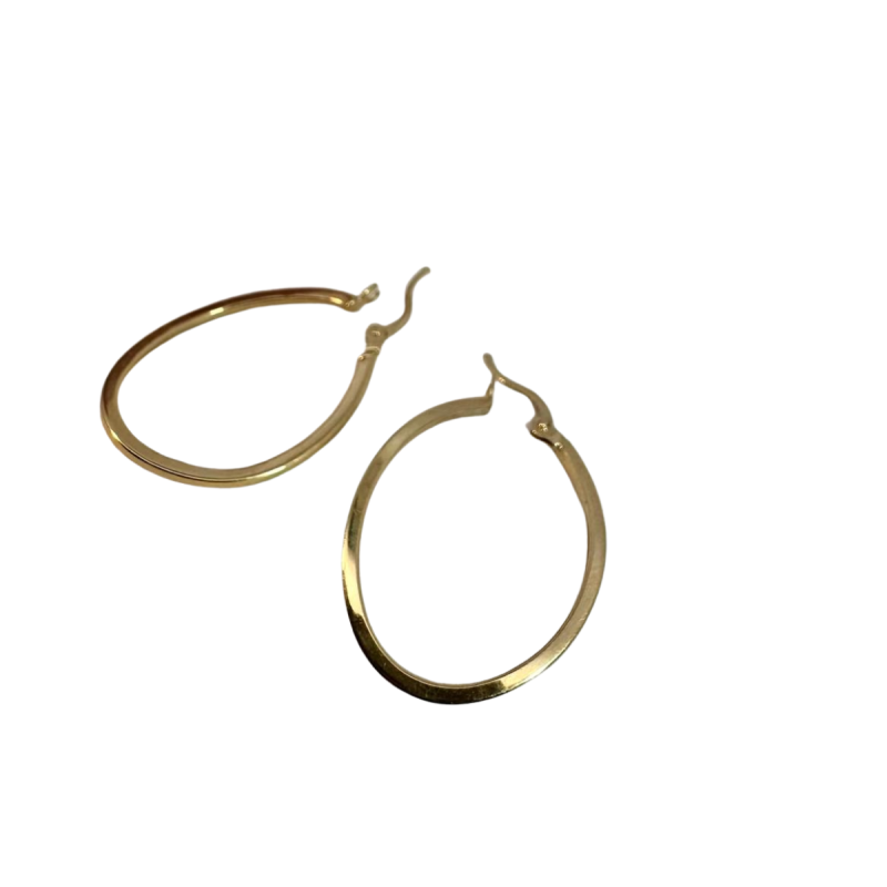 14K Gold Hoop Earrings – 3cm (1.5g)