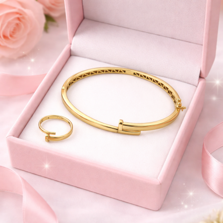 18K Gold Bangle Bracelet – Elegant Minimalist Solid Gold Bracelet (12.21g) 18K Gold Bangle Bracelet – Elegant Minimalist Solid Gold Bracelet (12.21g)