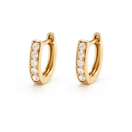 14k Gold Huggie Earrings