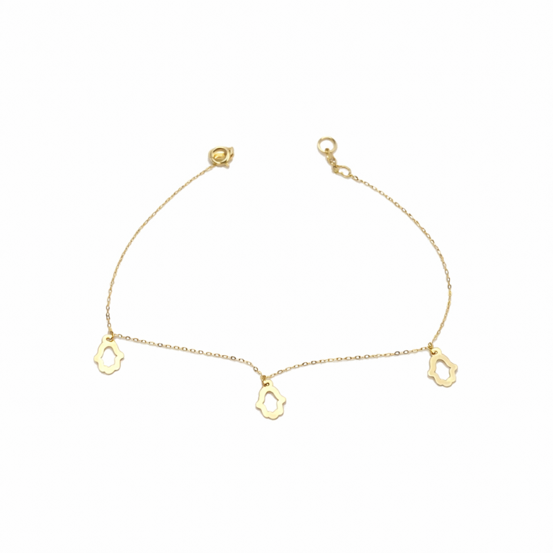 18K Gold Charm Bracelet 2.51 Gram – Elegant Minimal Dainty Bracelet for Women