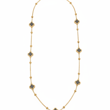 14K Clover Chain Necklace – 46.5cm (6.25g)