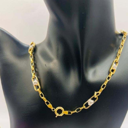Kenzari Jewellery 14k Gold Necklace for Men - 12.80 Grams