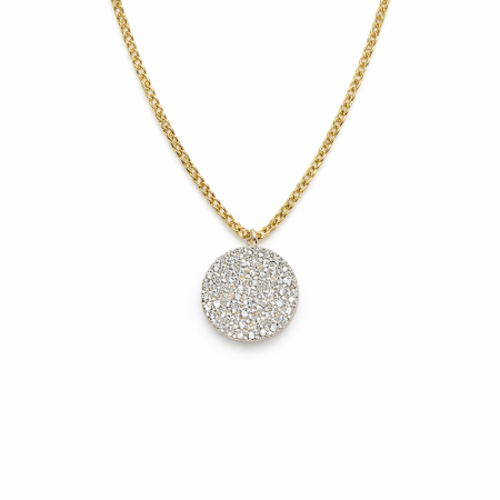 18k Gold Disc Necklace