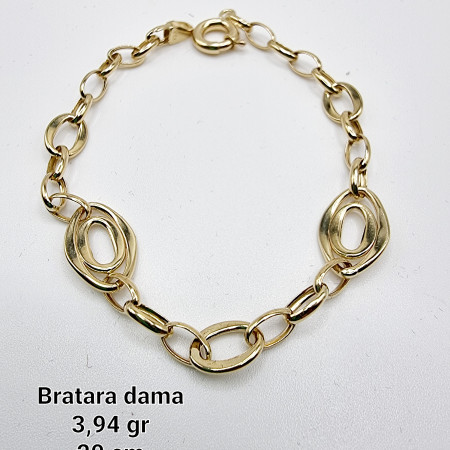 Kenzari Jewellery 14k Gold Link Chain Bracelet for women -5.53 Grams