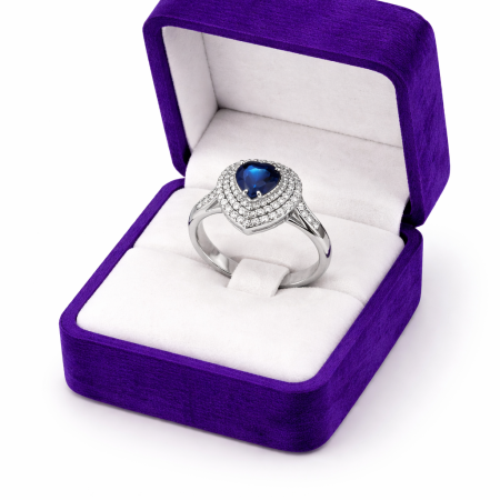 Sterling Silver Sapphire-like Ring – 4.22g