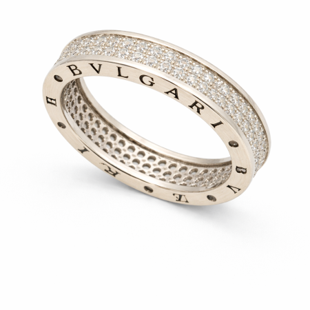 Silver Ring 5.46g - Pave Zirconia with Roman Numeral Accents