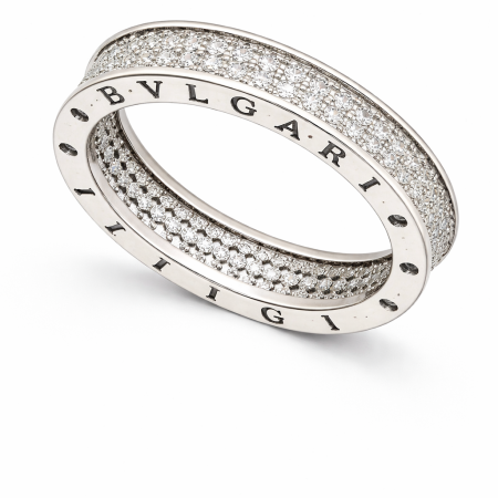 Silver Ring 6.66g - Pave Set Eternity Ring with Roman Numerals