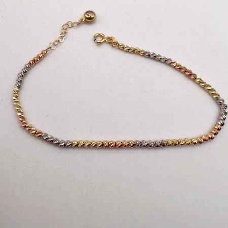 Kenzari Jewellery 14k Gold Beads Bracelet for women -3.49 Grams Kenzari Jewellery 14k Gold Beads Bracelet for women -3.49 Grams